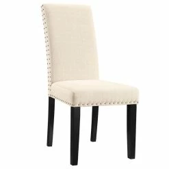 Buy 🧨 Modway Parcel Upholstered Dining Side Chair In Beige (Set Of 2) ⌛ -Cheap Office Chairs Store 1945975 2 L