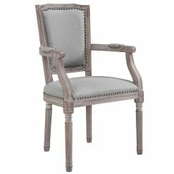 Brand new 😍 Modway Penchant Upholstered Dining Arm Chair In Light Gray 👏