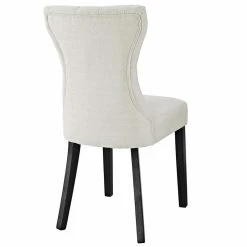 Deals ❤️ Modway Silhouette Tufted Dining Side Chair In Beige (Set Of 2) 🥰 -Cheap Office Chairs Store 1946312 4 L
