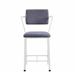 Cheapest ๐งจ ACME Furniture ACME Cargo Counter Height Chair (Set Of 2) In Gray Fabric & White ๐ฅ 8 Cheapest ๐งจ ACME Furniture ACME Cargo Counter Height Chair (Set Of 2) In Gray Fabric & White ๐ฅ -Cheap Office Chairs Store 1947456 1 L