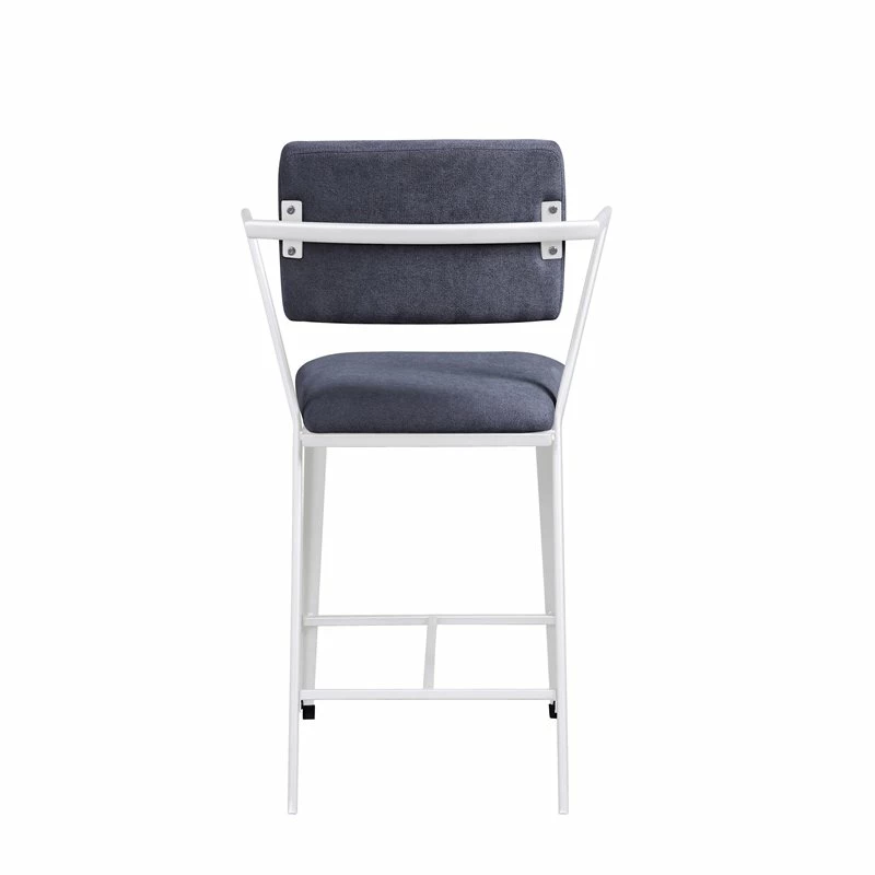Cheapest ๐งจ ACME Furniture ACME Cargo Counter Height Chair (Set Of 2) In Gray Fabric & White ๐ฅ 6 Cheapest ๐งจ ACME Furniture ACME Cargo Counter Height Chair (Set Of 2) In Gray Fabric & White ๐ฅ - Image 4