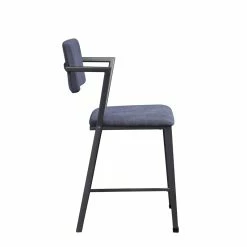 Best reviews of 🥰 ACME Furniture ACME Cargo Counter Height Chair (Set Of 2) In Fabric & Gunmetal ⭐ -Cheap Office Chairs Store 1947460 2 L