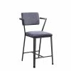 Best reviews of 🥰 ACME Furniture ACME Cargo Counter Height Chair (Set Of 2) In Fabric & Gunmetal ⭐