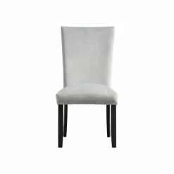New 🌟 Picket House Furnishings Celine Gray Velvet Side Chair Set ⌛ -Cheap Office Chairs Store 1948555 2 L