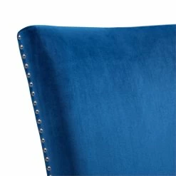 Buy 🥰 Picket House Furnishings Celine Velvet Counter Height Chair In Blue (Set Of 2) 😀 -Cheap Office Chairs Store 1948559 7 L