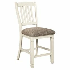 Brand new 🌟 Ashley Furniture Bolanburg 24.5" Wood Counter Height Stool In Antique White 😀