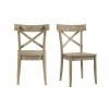 New ⭐ Picket House Furnishings Keaton X-Back Wooden Side Chair Set 🤩 -Cheap Office Chairs Store 1949327 L