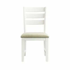 Best Pirce ⌛ Picket House Furnishings Barrett Ladder Back Side Chair Set In Cottage White 🤩 -Cheap Office Chairs Store 1950086 2 L