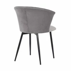 Deals 🛒 Armen Living Lulu Velvet Dining Arm Chair In Gray And Black 💯 11 Deals 🛒 Armen Living Lulu Velvet Dining Arm Chair In Gray And Black 💯 -Cheap Office Chairs Store 1950716 3 L