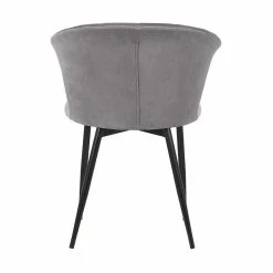 Deals 🛒 Armen Living Lulu Velvet Dining Arm Chair In Gray And Black 💯 12 Deals 🛒 Armen Living Lulu Velvet Dining Arm Chair In Gray And Black 💯 -Cheap Office Chairs Store 1950716 4 L