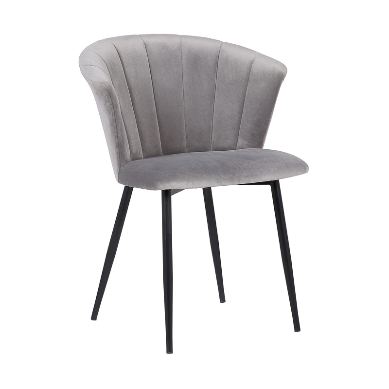 Deals 🛒 Armen Living Lulu Velvet Dining Arm Chair In Gray And Black 💯 8 Deals 🛒 Armen Living Lulu Velvet Dining Arm Chair In Gray And Black 💯 - Image 6