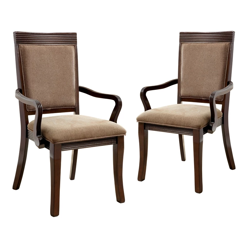 Deals 😀 Furniture Of America Bure Wood Padded Dining Arm Chair In Walnut (Set Of 2) ⌛ 3 Deals 😀 Furniture Of America Bure Wood Padded Dining Arm Chair In Walnut (Set Of 2) ⌛