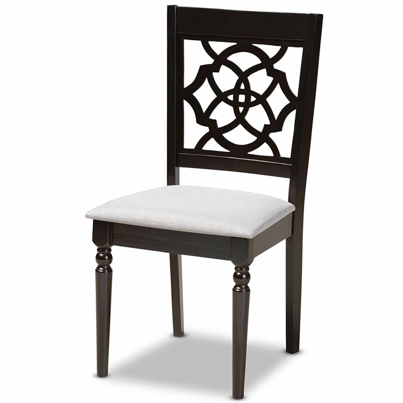 Cheapest 😍 Baxton Studio Renaud Wood Dining Chair In Gray And Espresso - Set Of 4 😀 5 Cheapest 😍 Baxton Studio Renaud Wood Dining Chair In Gray And Espresso - Set Of 4 😀 - Image 3