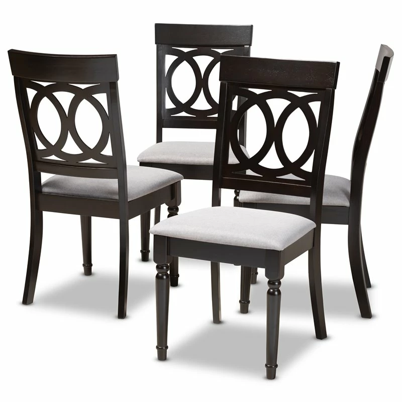 Deals 🎁 Baxton Studio Lucie Wood Dining Chair In Gray And Espresso - Set Of 4 😍 3 Deals 🎁 Baxton Studio Lucie Wood Dining Chair In Gray And Espresso - Set Of 4 😍