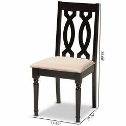 Deals ๐ Baxton Studio Cherese Wood Dining Chair In Sand And Espresso - Set Of 4 ๐ 13 Deals ๐ Baxton Studio Cherese Wood Dining Chair In Sand And Espresso - Set Of 4 ๐ -Cheap Office Chairs Store 1951190 5 L