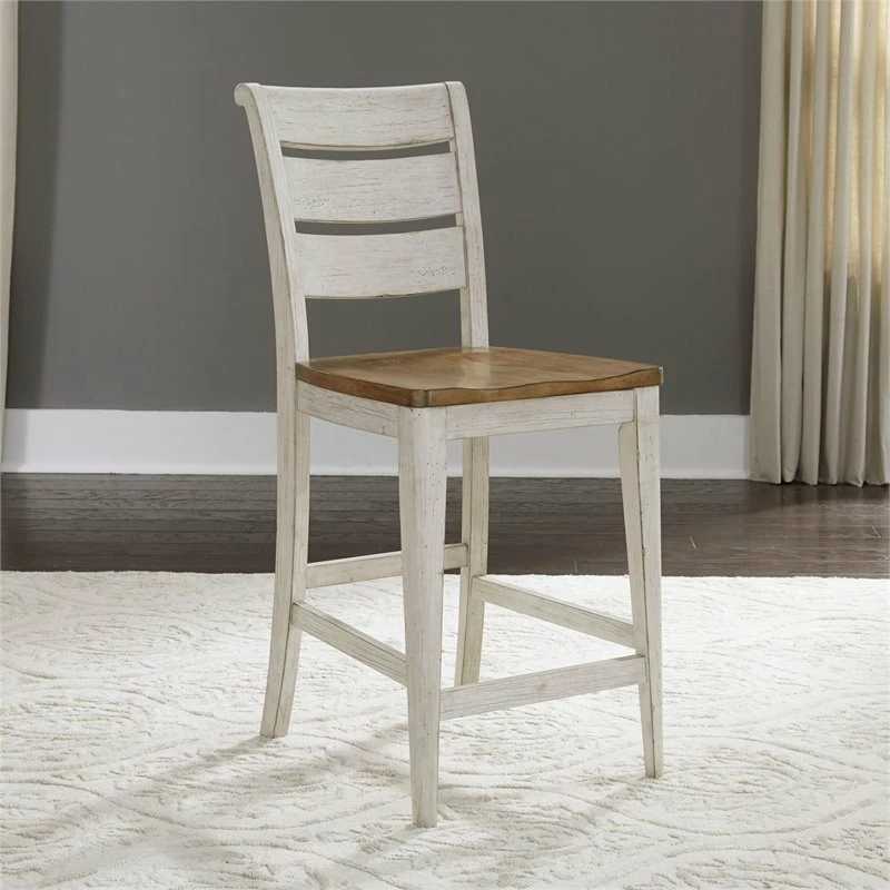 Deals ๐ฅฐ Liberty Furniture Farmhouse Reimagined White Ladder Back Counter Chair (RTA) ๐ฅ 3 Deals ๐ฅฐ Liberty Furniture Farmhouse Reimagined White Ladder Back Counter Chair (RTA) ๐ฅ