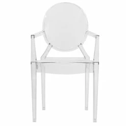 Discount 🎁 LeisureMod Carroll Modern Acrylic Dining Armchair In Clear 🔔 11 Discount 🎁 LeisureMod Carroll Modern Acrylic Dining Armchair In Clear 🔔 -Cheap Office Chairs Store 1954223 1 L