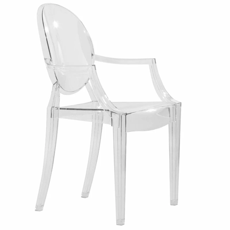 Discount 🎁 LeisureMod Carroll Modern Acrylic Dining Armchair In Clear 🔔 3 Discount 🎁 LeisureMod Carroll Modern Acrylic Dining Armchair In Clear 🔔