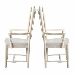 Outlet 🌟 International Concepts Sheafback Arm Chair Unfinished 👍 -Cheap Office Chairs Store 1955047 1 L