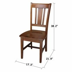 Outlet 🔥 International Concepts San Remo Splatback Chair In Espresso 🎁 12 Outlet 🔥 International Concepts San Remo Splatback Chair In Espresso 🎁 -Cheap Office Chairs Store 1955166 5 L