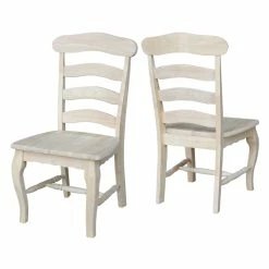 Top 10 😉 International Concepts Set Of Two Country French Chairs With Solid Seats ✨ -Cheap Office Chairs Store 1955193 9 L