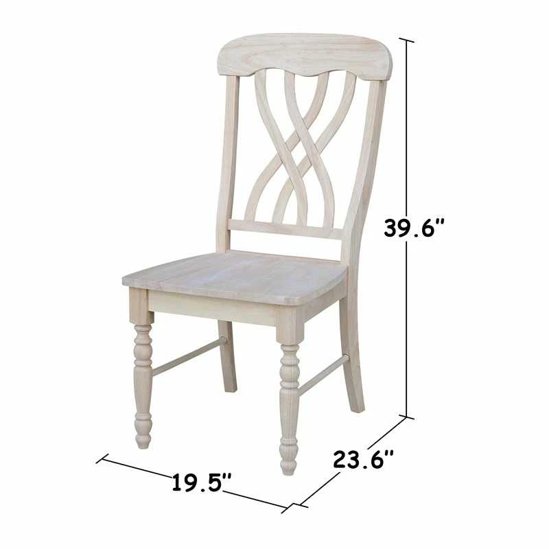 Promo 🥰 International Concepts Set Of Two Lattice Side Chairs ❤️ 5 Promo 🥰 International Concepts Set Of Two Lattice Side Chairs ❤️ - Image 3