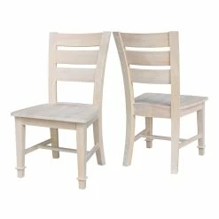 New 👏 International Concepts Set Of Two Tuscany Chairs ✔️ -Cheap Office Chairs Store 1955201 10 L