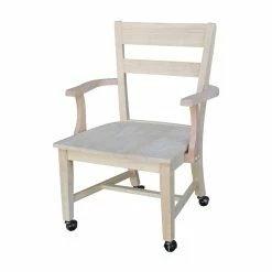 Wholesale โญ International Concepts Dining Chair With Casters ๐ฅฐ