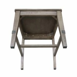 Hot Sale 🤩 International Concepts Set Of Two Farmhouse Chic Chairs Brindle Finish ❤️ -Cheap Office Chairs Store 1956086 2 L