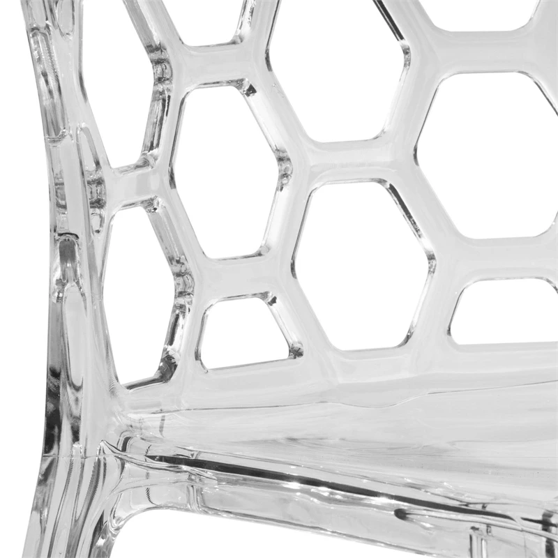 Top 10 ๐ LeisureMod Dynamic Modern Plastic Dining Side Chair Honeycomb Design In Clear โจ 8 Top 10 ๐ LeisureMod Dynamic Modern Plastic Dining Side Chair Honeycomb Design In Clear โจ - Image 6