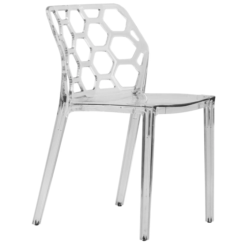 Top 10 ๐ LeisureMod Dynamic Modern Plastic Dining Side Chair Honeycomb Design In Clear โจ 3 Top 10 ๐ LeisureMod Dynamic Modern Plastic Dining Side Chair Honeycomb Design In Clear โจ