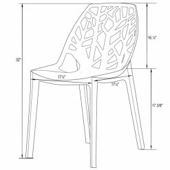 Best Sale 🛒 LeisureMod Cornelia Modern Plastic Dining Side Chair In Clear (Set Of 4) 👏 16 Best Sale 🛒 LeisureMod Cornelia Modern Plastic Dining Side Chair In Clear (Set Of 4) 👏 -Cheap Office Chairs Store 1962318 6 L