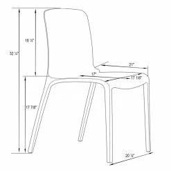 New ๐ LeisureMod Murray Mid-Century Modern Dining Side Chair In Clear ๐งจ 19 New ๐ LeisureMod Murray Mid-Century Modern Dining Side Chair In Clear ๐งจ -Cheap Office Chairs Store 1962704 15 L