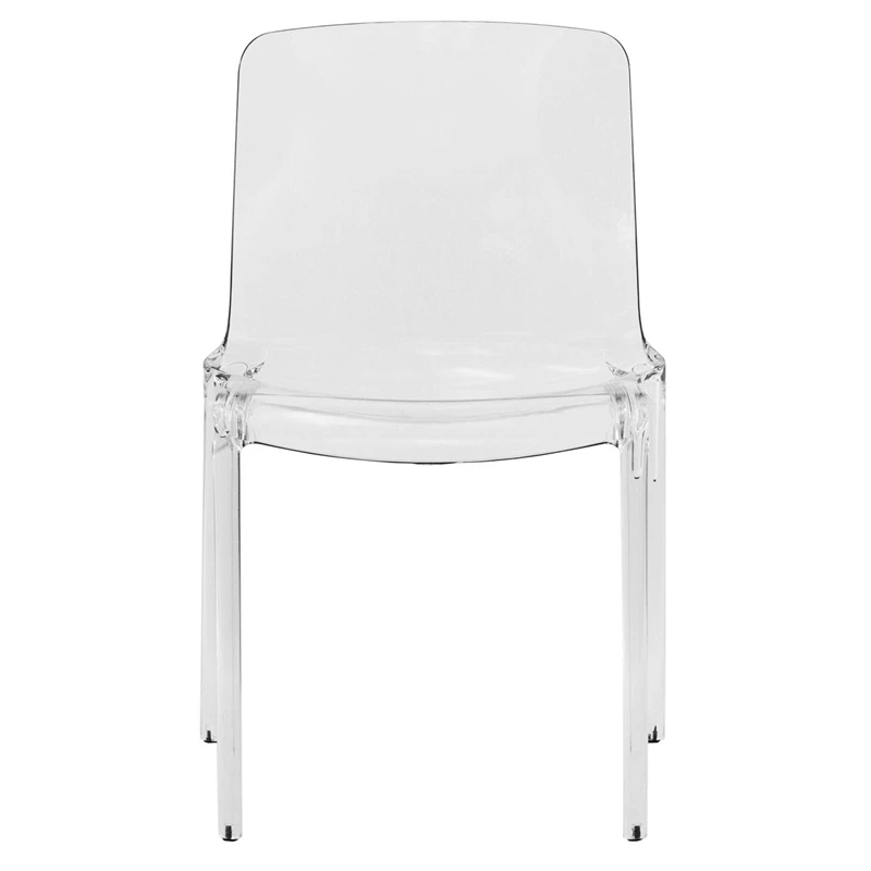 New ๐ LeisureMod Murray Mid-Century Modern Dining Side Chair In Clear ๐งจ 5 New ๐ LeisureMod Murray Mid-Century Modern Dining Side Chair In Clear ๐งจ - Image 3