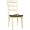 Discount 😍 Ashley Furniture Woodanville Dining Side Chair In Cream And Brown 🧨 -Cheap Office Chairs Store 1963210 L