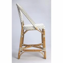 Outlet 🥰 Butler Specialty Company Butler Specialty Solstice Rattan Counter Stool In White And Tan 🌟 -Cheap Office Chairs Store 1969957 8 L