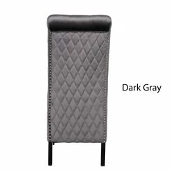 Best deal 🧨 Galaxy Home Furnishings Lucy 2 Piece Wood Legs Dinning Chair Finish With Velvet Fabric In Dark Gray 👍 -Cheap Office Chairs Store 1970812 4 L