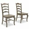 Best Sale 😍 Homestyles Mountain Lodge Wood Gray Chairs (Set Of 2) 👏 -Cheap Office Chairs Store 1971605 L