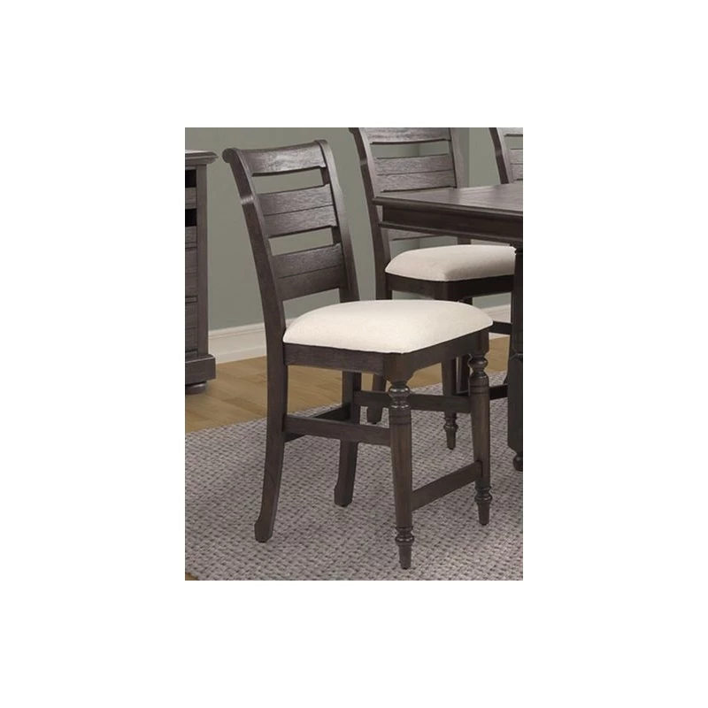 Promo 😉 Bernards Bellamy 25" Solid Wood Ladder Back Counter Stool-Chocolate Brown 💯 5 Promo 😉 Bernards Bellamy 25" Solid Wood Ladder Back Counter Stool-Chocolate Brown 💯 - Image 3