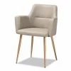 Wholesale 🧨 Baxton Studio Martine Beige Upholstered Gold Metal Dining Chair 😉 -Cheap Office Chairs Store 1972335 L