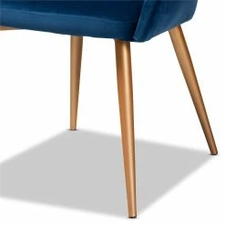 Deals 🥰 Baxton Studio Vianne Velvet Metal Dining Chair In Navy Blue 😀 16 Deals 🥰 Baxton Studio Vianne Velvet Metal Dining Chair In Navy Blue 😀 -Cheap Office Chairs Store 1972336 5 L