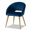 Deals 🥰 Baxton Studio Vianne Velvet Metal Dining Chair In Navy Blue 😀 -Cheap Office Chairs Store 1972336 L