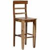 Best reviews of 😀 Hawthorne Collections Sante Fe Solid Sheesham Wood Ladderback 30" Bar Chair 🔔 -Cheap Office Chairs Store 1973252 L