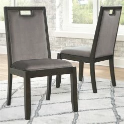 Brand new ๐ Ashley Furniture Hyndell Faux Velvet Upholstered Dining Side Chair In Dark Brown ๐ 12 Brand new ๐ Ashley Furniture Hyndell Faux Velvet Upholstered Dining Side Chair In Dark Brown ๐ -Cheap Office Chairs Store 1973574 1 L