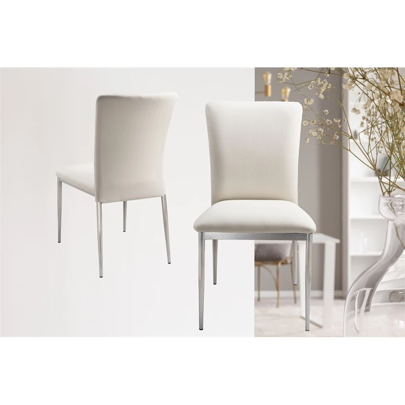 Discount ๐ฅ New Spec Furniture New Spec Faux Leather Dining Side Chair In White (Set Of 2) โค๏ธ 4 Discount ๐ฅ New Spec Furniture New Spec Faux Leather Dining Side Chair In White (Set Of 2) โค๏ธ - Image 2