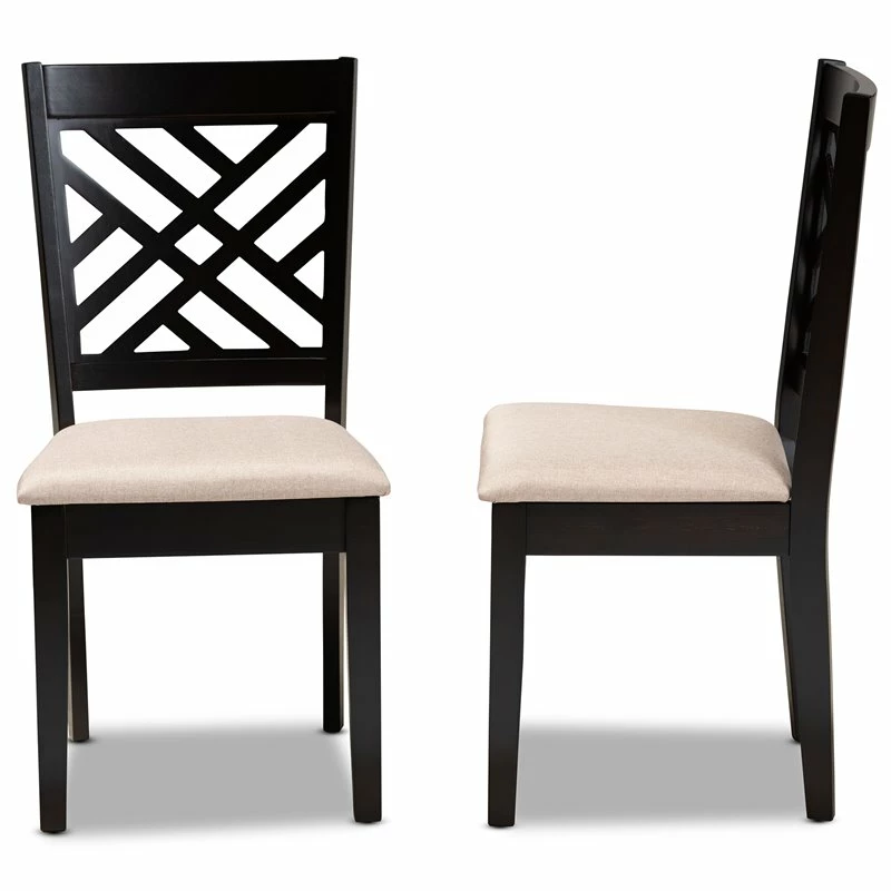 Coupon ๐ Set Of 2 Baxton Studio Caron SandUpholstered Espresso Wood Dining Chairs โจ 5 Coupon ๐ Set Of 2 Baxton Studio Caron SandUpholstered Espresso Wood Dining Chairs โจ - Image 3