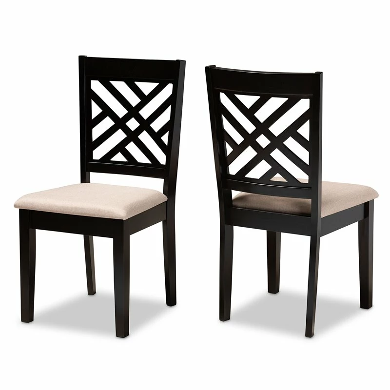 Coupon ๐ Set Of 2 Baxton Studio Caron SandUpholstered Espresso Wood Dining Chairs โจ 3 Coupon ๐ Set Of 2 Baxton Studio Caron SandUpholstered Espresso Wood Dining Chairs โจ