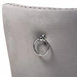 Deals 🥰 Set Of 2 Baxton Studio Remy Grey Velvet Upholstered Espresso Wood Dining Chairs 🔥 -Cheap Office Chairs Store 1978000 3 L