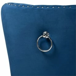 Budget 🤩 Baxton Studio Remy Velvet Wood Dining Chairs In Navy Blue (Set Of 2) 🛒 -Cheap Office Chairs Store 1978001 3 L