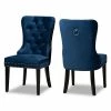 Budget 🤩 Baxton Studio Remy Velvet Wood Dining Chairs In Navy Blue (Set Of 2) 🛒 -Cheap Office Chairs Store 1978001 L